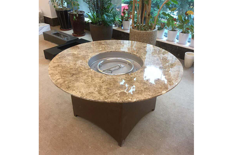  Outdoor Fire Pit Table Portable Nature Gas Fire Pit Marble Top